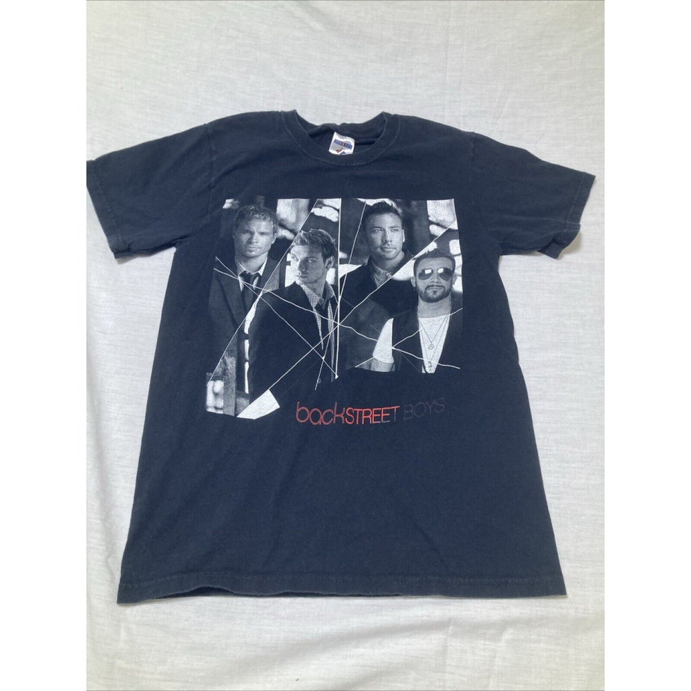 Backstreet Boys BSB DNA World Tour Concert 2008 T Shirt Small Black 100% Cotton
